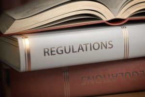 regulations book law rules and regulations concept DX9P32Z